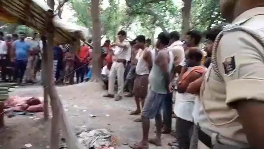 घटना स्थल पर पहुंच नगर थाना की पुलिस